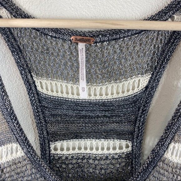 Free People Lovebird Racerback Crochet Tank in Black Combo XS - Picture 8 of 8